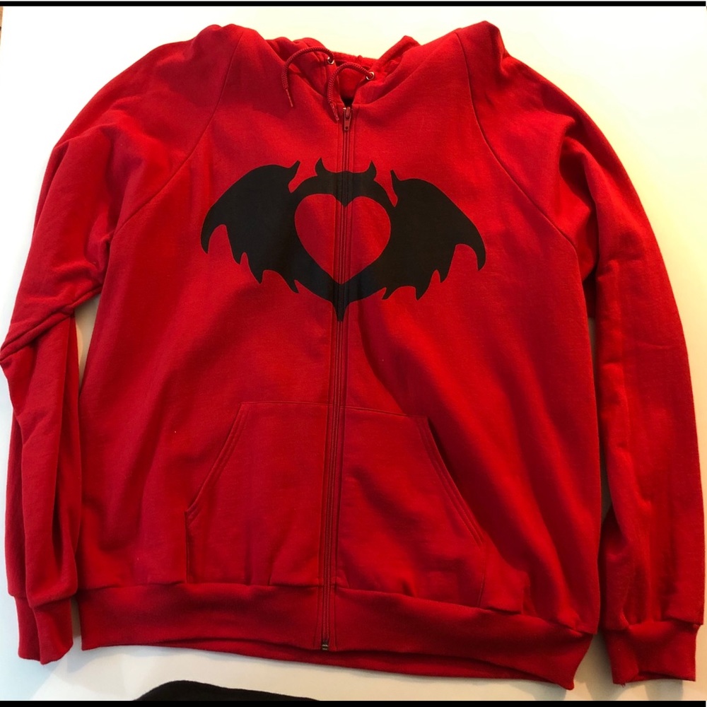 Clandestine Industries Bat Heart hoodie